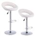 Two White Bar Stools