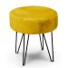 Velour Stool 35cm x 40cm - Bamboo Yellow