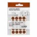 Walnut adhesive cap - 100 pack