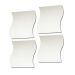 30cm x 30cm Deco Wavy Mirror Tiles - Pack of 4