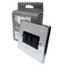CED Polished Chrome 3 Gang Black Switch