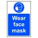 Centurion Self-Adhesive Vinyl Wear face Mask Sign - 400 x 600mm