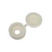 Hinged Cover Caps White