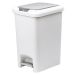 White & Grey Fairmont Pedal Bin 15L