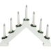 White 7-Lamp Plug-In Candle Bridge – Classic Christmas Window Light Decoration