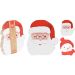 Santa Cork Coaster Set – 13cm Festive Table Protectors I 4-Piece