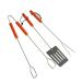 Kingfisher Set of 3 Wood BBQ Tools