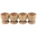 Wooden Egg Cup Set - 4 pieces