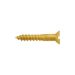 3/8" x 2 SC Slotted Brass Woodscrews with Countersunk Head (Each)