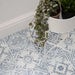 D-C-Fix Blue & White Vintage Tile Effect Self-adhesive Vinyl Tile1.2m²
