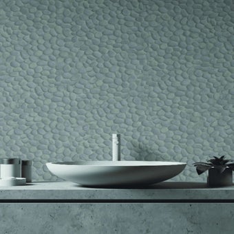 DC-Wall Ceramics Wall Covering Bato 67.5cm x 4m Roll for Easy Tile Effect Walls