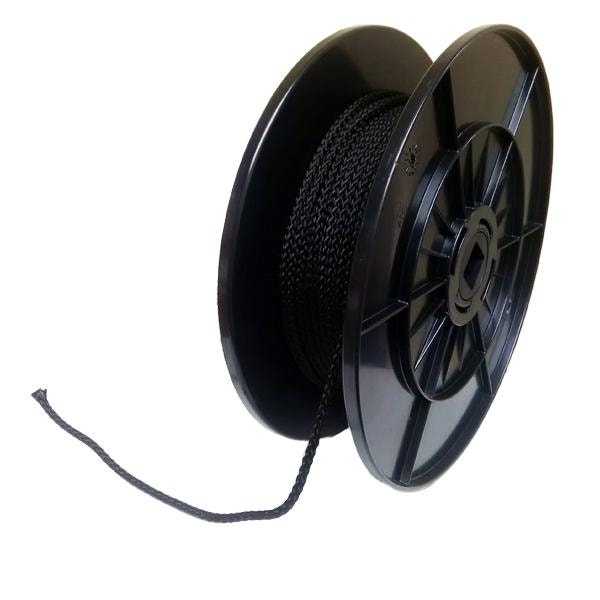 Halyards 4mm Black Polyproylene Plaited Rope  - Price Per Metre