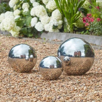 Decorative Stainless Steel GazeBall 20cm