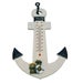 Decorative Wooden Anchor Thermometer - 23x16cm | Nautical Wall Decor