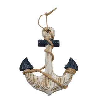 Decorative Wooden Anchor with Hanger 17x2x22cm