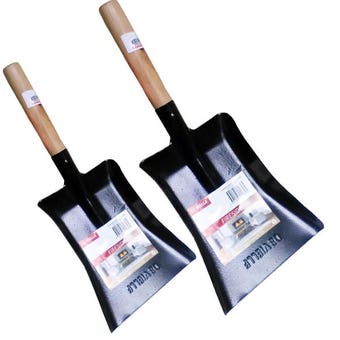 De Vielle Fireside Wooden Handle Fire Shovels