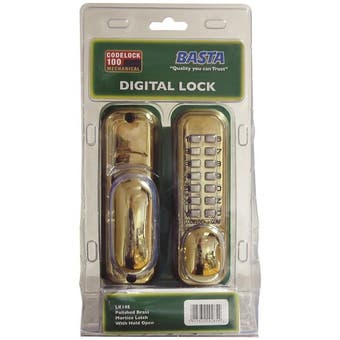 Digi Dead Lock Polished Brass