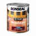 Ronseal 10 Year Satin Wood Stain - Deep Mahogany 750ml