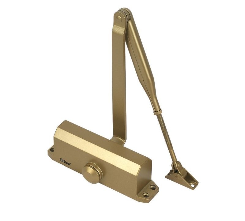  BRITON 121CE Size 3 Overhead Door Closer - Gold Finish