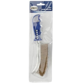 Dosco Easy Grip DIY Wire Brush – Durable Wire Bristles and Ergonomic Handle for Effective Cleaning and Rust Removal