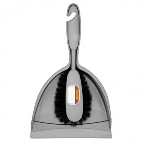 Dosco Dustpan & Brush Set - Silver