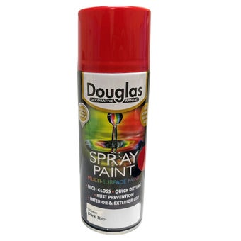 Douglas Multi Surface Spray Paint 400ml Bright Red