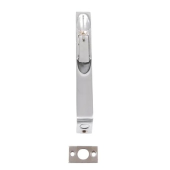 Lever Action Flush Bolt - 6" Satin Chrome Finish