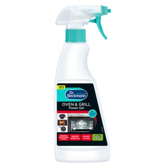 Dr Beckmann Oven and Grill Cleaner Power Gel 375ml with Baking Soda for Burnt-on Food and Grease Removal