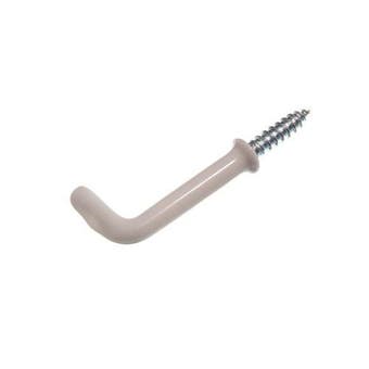 White Dresser Hook 1-1/2"