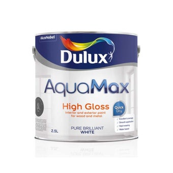Dulux Aquamax High Gloss Pure Brilliant White 2.5L