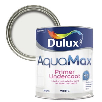 Dulux Aquamax White Metal & wood Primer & undercoat 750ml