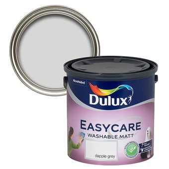 Dulux Easycare Flat matt Emulsion paint 2.5L - Dapple grey