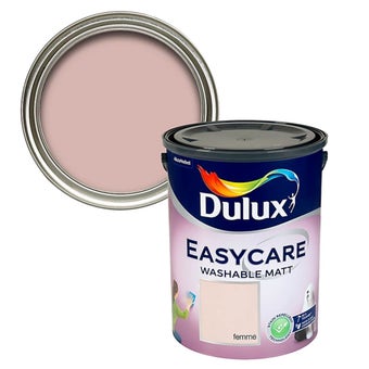 Dulux Easycare Flat matt Emulsion paint 5L - Femme