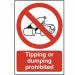 Tipping or dumping prohibited - PVC Sign (200mm x 300mm)