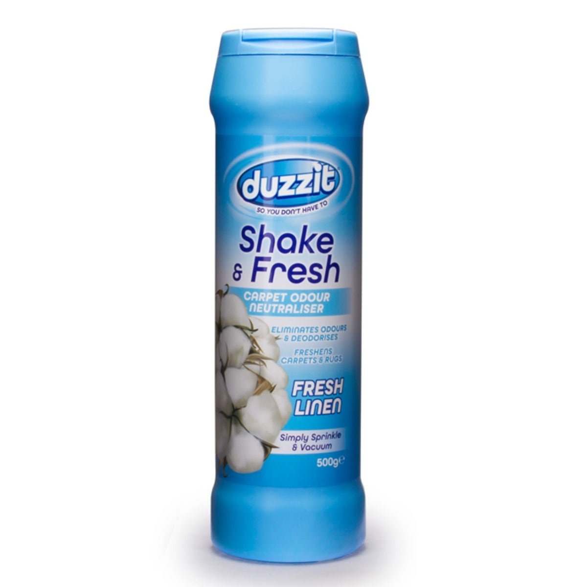 Duzzit Shake & Fresh Carpet Odour Neutraliser Fresh Linen 500g