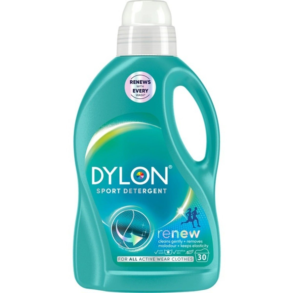 Dylon Sport Detergent Liquid 1.5L 30 Washes – Activewear Laundry Detergent for Malodour Removal and Fibre Renewal