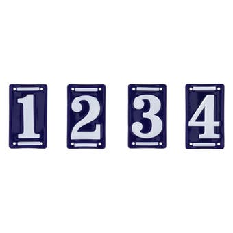 Enamel House Numbers