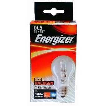 Energizer 80W GLS Eco Halogen Screw Cap E27 / ES Light Bulb