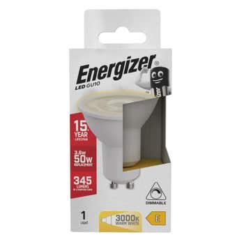 S8826 Energizer LED GU10 345lm 3.6W 3,000K (Warm White) Dimmable