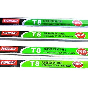 Eveready T8 Fluorescent Tube Light Bulbs