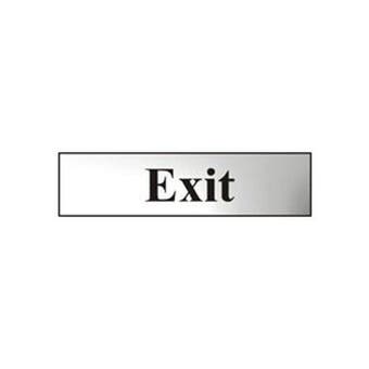 Exit Sign Silver