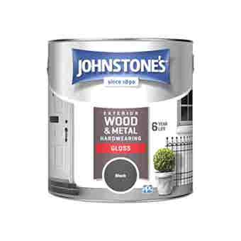 Johnstone's Exterior Black Gloss - 2.5L
