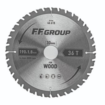 F.F Group Saw Blade 36T 165mm x 2mm for Wood