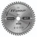 FF GROUP 150mm x 2mm 48T Circular Saw Blade with Teflon Coating and Carbide Teeth for Wood Cutting