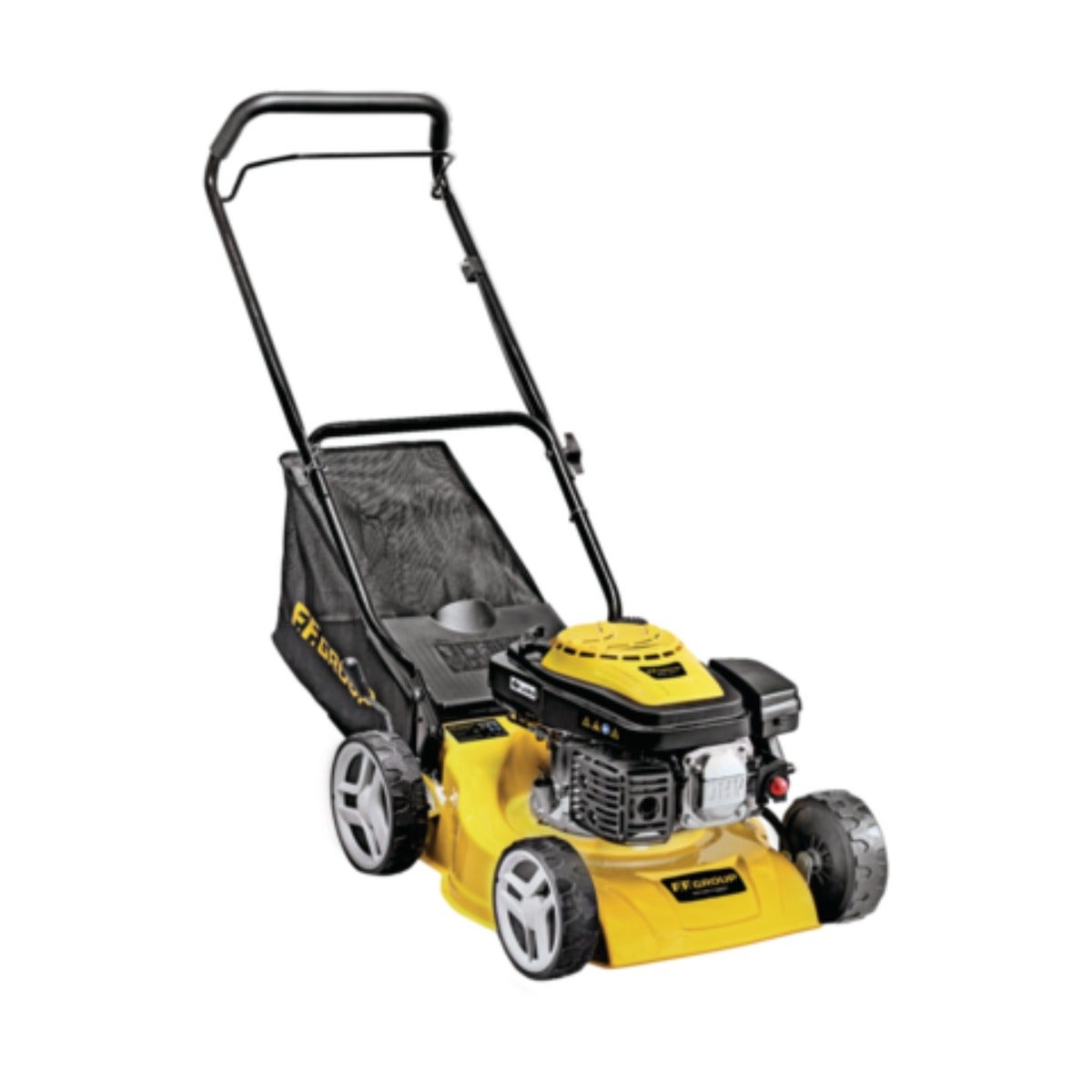 FF Group GLM-40140-P Easy Petrol Lawn Mower  40cm Cutting Width, 140cc Engine, 50L Grass Collection