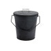 Inglenook Black Metal Coal Bucket With Lid
