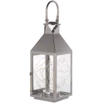 Contemporary Stainless Steel Lantern - Firefly