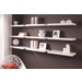 Duraline Float Shelf 80cm x 23.5cm White Lacquered (3 Piece)