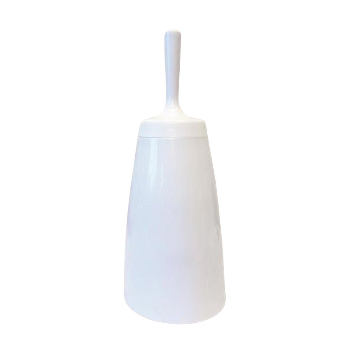 Free Standing Plastic Toilet Brush & Holder - White