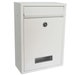 Gardag Concourse Mail Box White – Durable, Weatherproof Post Box with Secure Lock